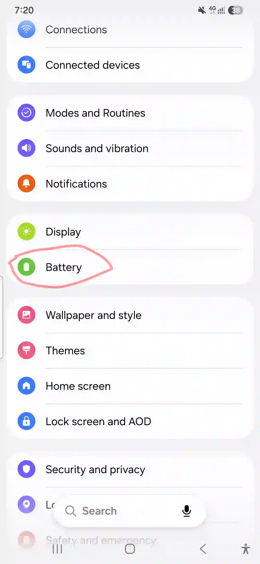 Galaxy A56 Overnight Battery Drain Graph