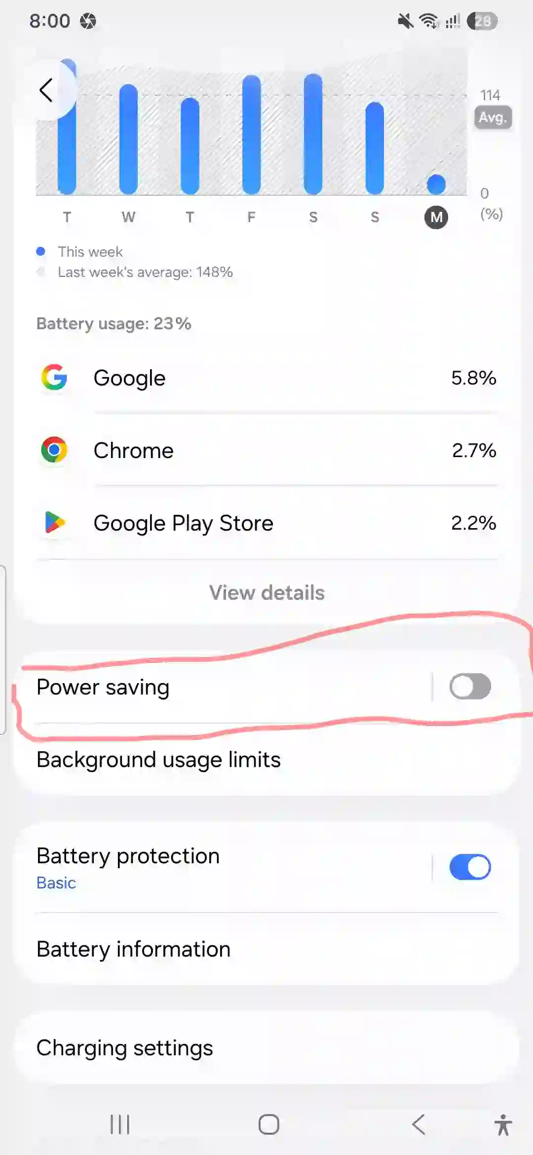 Enabling Power Saving Options