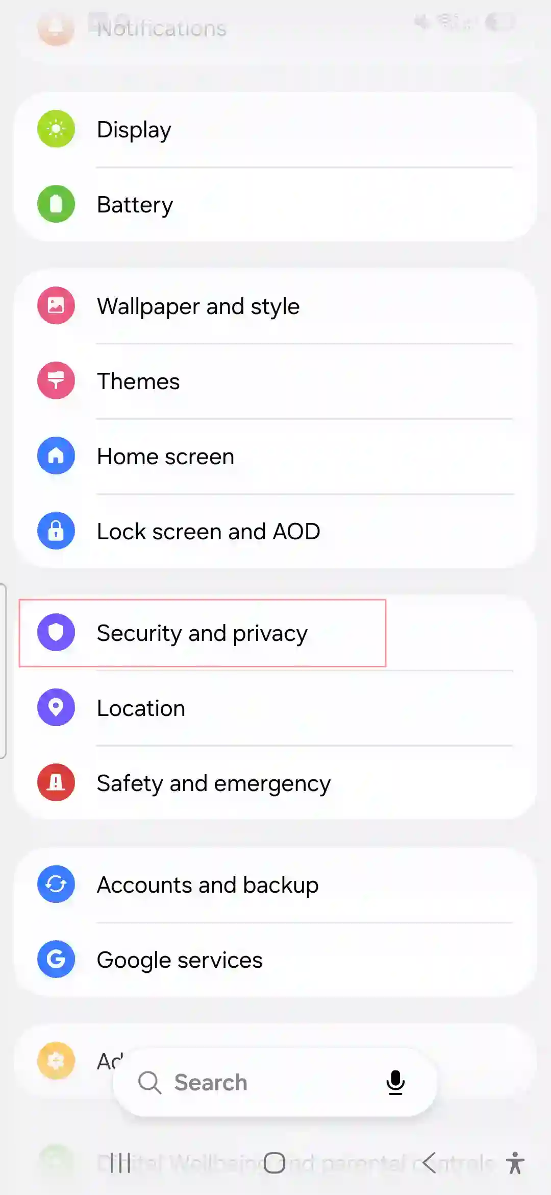 Galaxy A56 Auto Blocker security feature enabled.