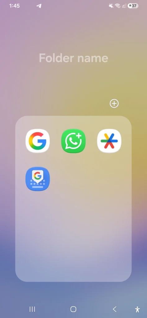 Samsung Galaxy A56 Folder Personalization Settings