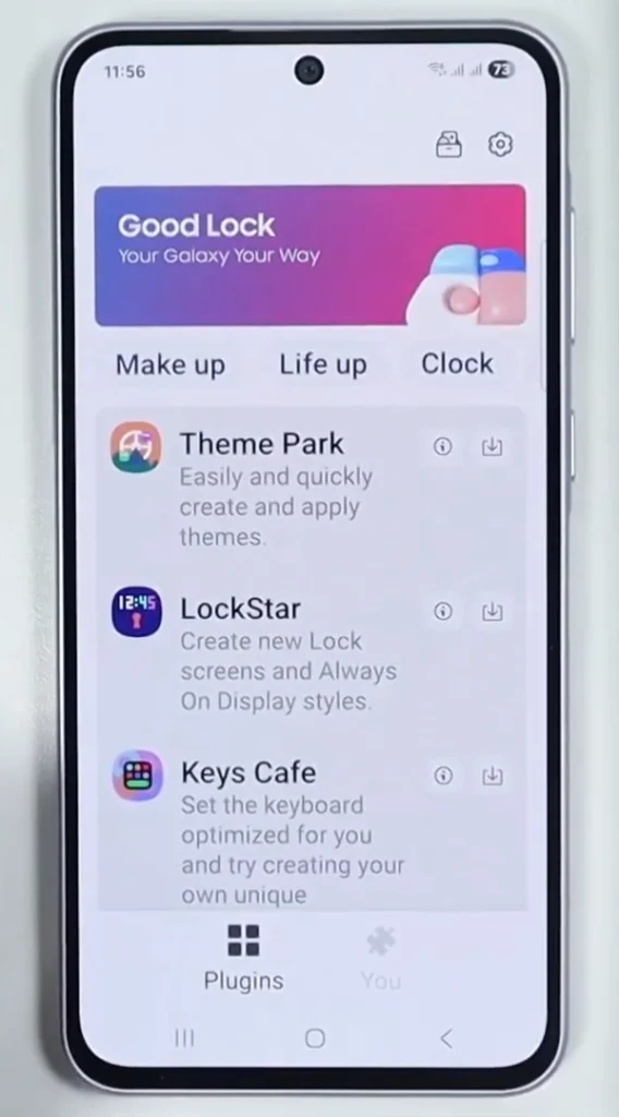Samsung Good Lock App Dashboard Modules