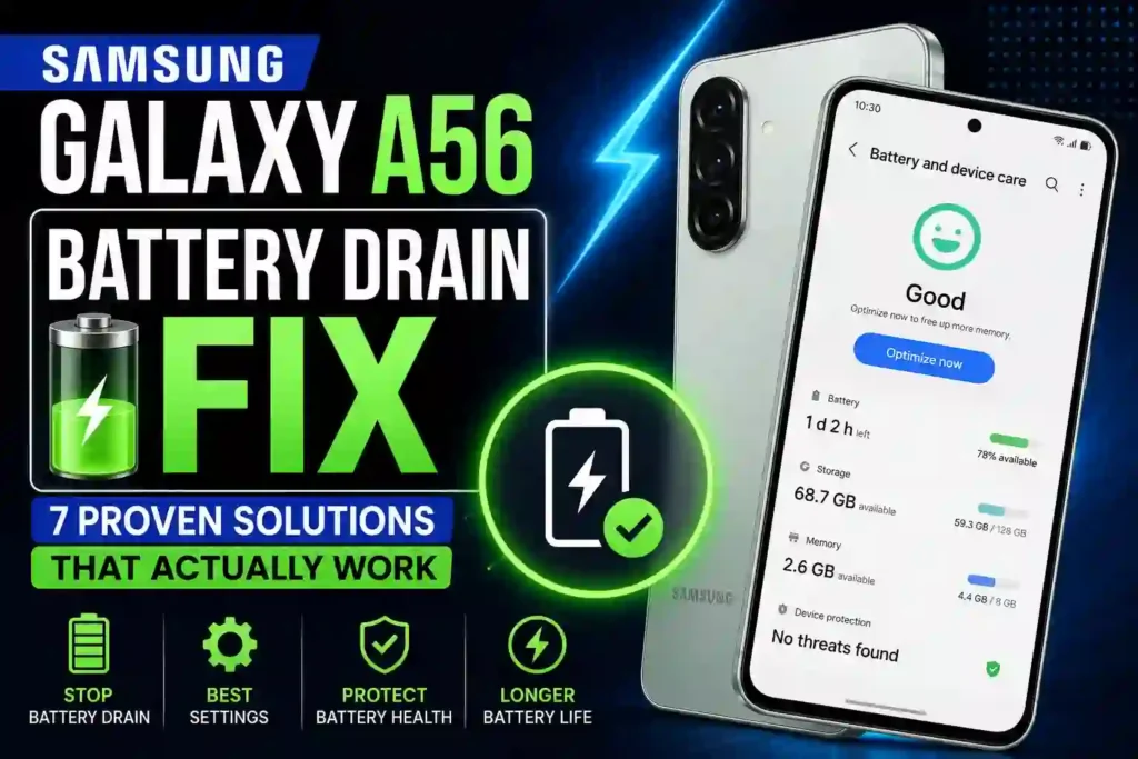 Samsung Galaxy A56 Battery Drain Fix