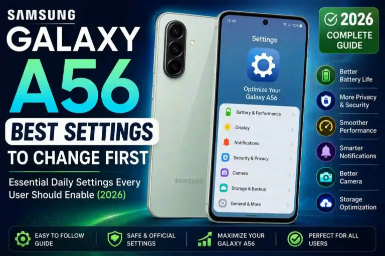Best Samsung Galaxy A56 Settings