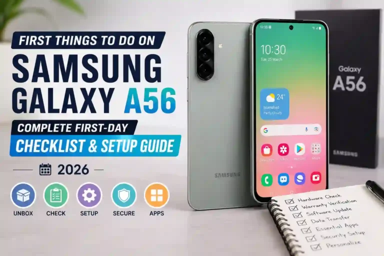 First Things to Do on Samsung Galaxy A56: Complete First-Day Checklist & Setup Guide 2026
