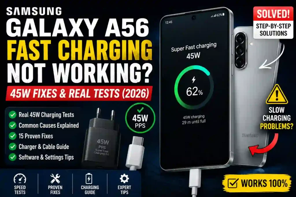 Fix Samsung Galaxy A56 Fast Charging Not