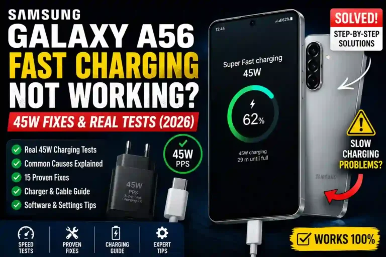 Fix Samsung Galaxy A56 Fast Charging Not