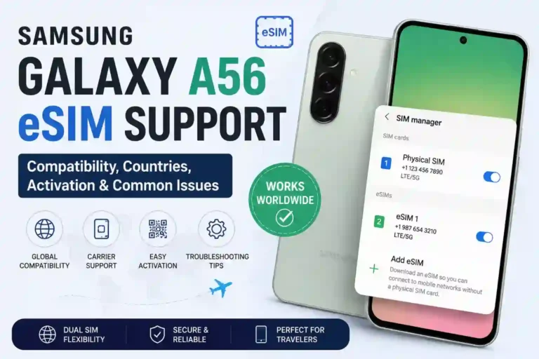 Samsung Galaxy A56 eSIM Support