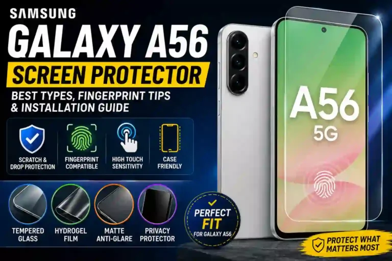 Samsung Galaxy A56 Screen Protector Guide