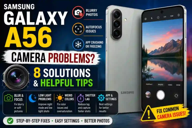 Samsung Galaxy A56 Camera Problems : 8 Solutions and Helpful Tips