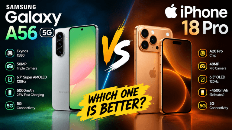 Samsung Galaxy A56 vs iPhone 18 Pro: Which Should You Buy?