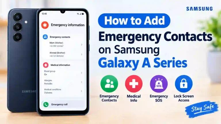 How to Add Emergency Contacts on Samsung Galaxy A Series