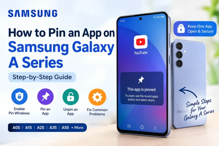 Pin an App on Samsung Galaxy